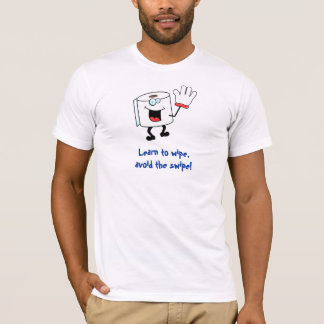 拭くために学んで下さい強打を避けて下さい Tシャツ