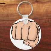拳で君に向かって打つ キーホルダー (正面)