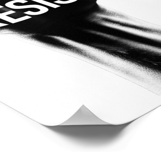 拳で抵抗する ポスター (角)