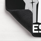 拳で抵抗 – 白0002マウスパッド マウスパッド (コーナー)