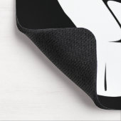 拳で抵抗 – 白0002 マウスパッド (コーナー)