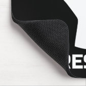 拳で抵抗 – 白 マウスパッド (コーナー)