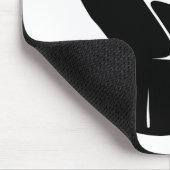 拳で抵抗 – 黒0002 マウスパッド (コーナー)