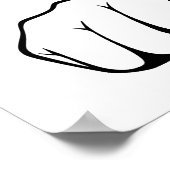 拳で突く ポスター (角)