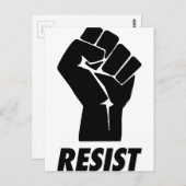 拳を握り締める ポストカード (正面/裏面)