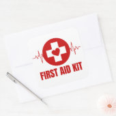 拳エイドキットの四角いステッカー スクエアシール (封筒)