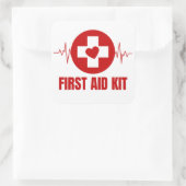 拳エイドキットの四角いステッカー スクエアシール (バッグ)