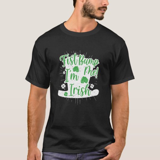 拳バンプアイリッシュSt patricks おもしろい Tシャツ (正面)