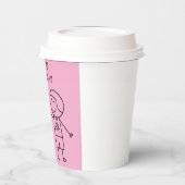 拳バンプハッピーバースデーピンク 紙コップ (左)