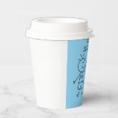 拳バンプハッピーバースデーブルー 紙コップ (右)