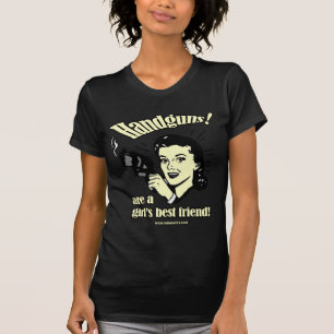 拳銃の女の子 Tシャツ