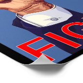 拳。ケンカする ポスター (角)