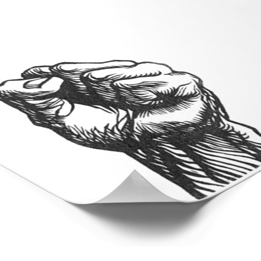 拳 ポスター (角)