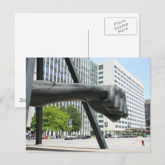 拳 ポストカード (正面/裏面)