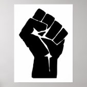 拳,反逆者,暴動,抵抗,共産主義スタイル ポスター (正面)