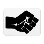 拳,反逆者,暴動,抵抗,共産主義スタイル マグネット (横)