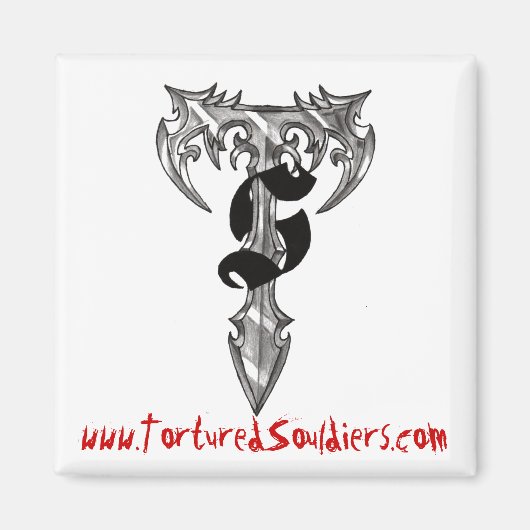 拷問を受けたスープ – 「ホームページ」マグネット マグネット (正面)