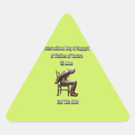 拷問国際的被害者を支援する日。2 三角形シール