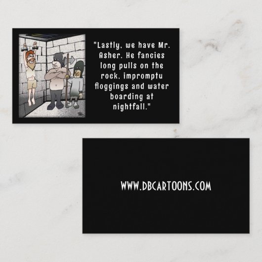 拷問 名刺 (正面/裏面)