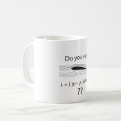 持ち上がりますか。 物理学のユーモア コーヒーマグカップ (正面左)