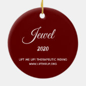 持ち上げて！2020ホリデーオーナメント – ジュエル セラミックオーナメント (裏面)