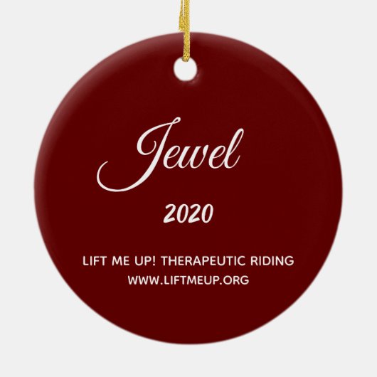 持ち上げて！2020ホリデーオーナメント – ジュエル セラミックオーナメント (裏面)