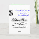 持ち上げましたり及び羽毛カスタマイズ カード (裏面)