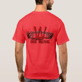 持ち上げられる Tシャツ (裏面)