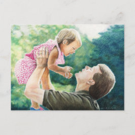 「持ち上げる」オリジナル絵葉書 ポストカード