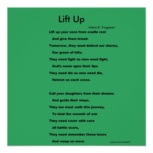 持ち上げる ポスター (正面)