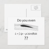 持ち上げる？物理学のユーモア ポストカード (正面/裏面)