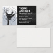 持ち上げ手ボクシング手袋 | ボクシングリングや輪 名刺 (正面/裏面)