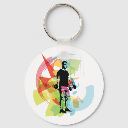 持ち上げ重量 キーホルダー (正面)