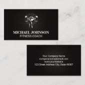 持ち上げ重量 | フィットネス 名刺 (正面/裏面)