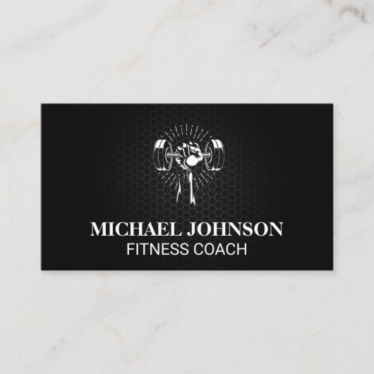 持ち上げ重量 | フィットネス 名刺 (正面)