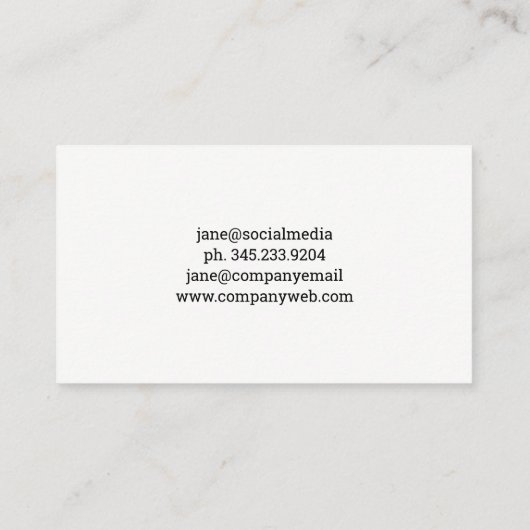 持ち上げ重量 |フィットネス 名刺 (裏面)