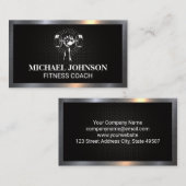 持ち上げ重量 | フィットネス | 金属縁ど 名刺 (正面/裏面)