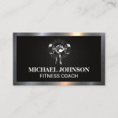 持ち上げ重量 | フィットネス | 金属縁ど 名刺 (正面)