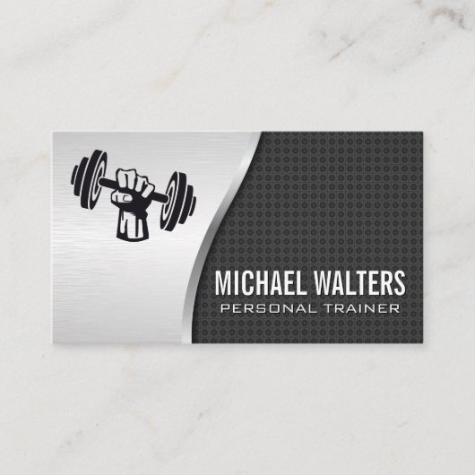 持ち上げ重量 | メタリック 名刺 (正面)