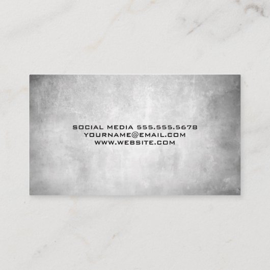 持ち上げ重量 名刺 (裏面)