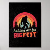 持ち出しBigfootレトロバレンタインデーのギフト ポスター (正面)