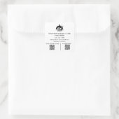 持ち帰り・配達用バッグシールステッカー（ＱＲコード付き） スクエアシール (バッグ)