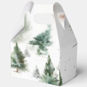 持ち手付きホリデーギフトボックス – Fir Treeデザイン フェイバーボックス (正面)