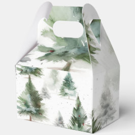 持ち手付きホリデーギフトボックス – Fir Treeデザイン フェイバーボックス