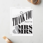 持ち物と持ち物のサンキューカード-ミセスミセス ノートカード (正面/裏面インサイチュ)