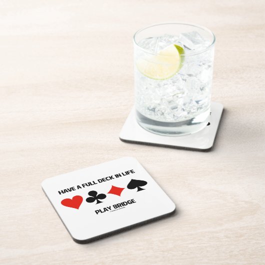 持って下さい生命演劇橋(カードスーツ)で完全なデッキを コースター (右側)