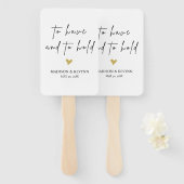 持って持って結婚いる ハンドファン (正面&裏面)