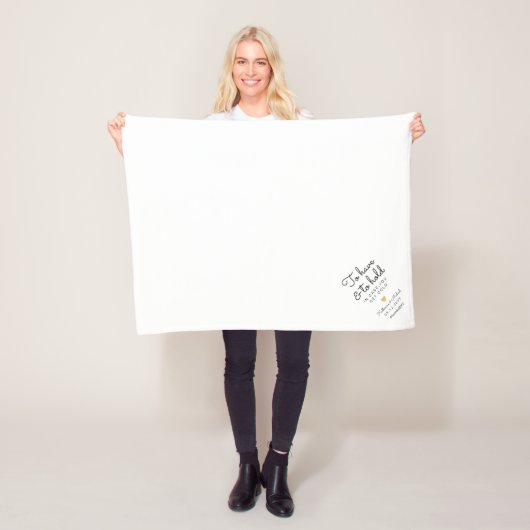 持って持つ結婚式の引き出物フリースブランケット フリースブランケット (インサイチュ)