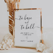 持って持つ | の結婚Koozie Favor Sign 台座サイン