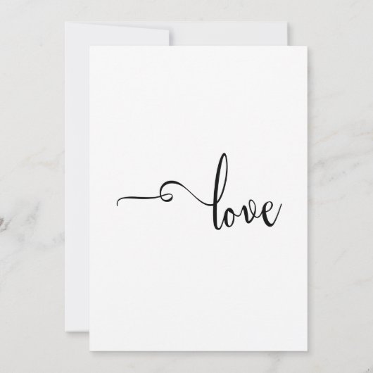 「持つことと保持すること」カリグラフィー レセプションのみ 招待状 (裏面)